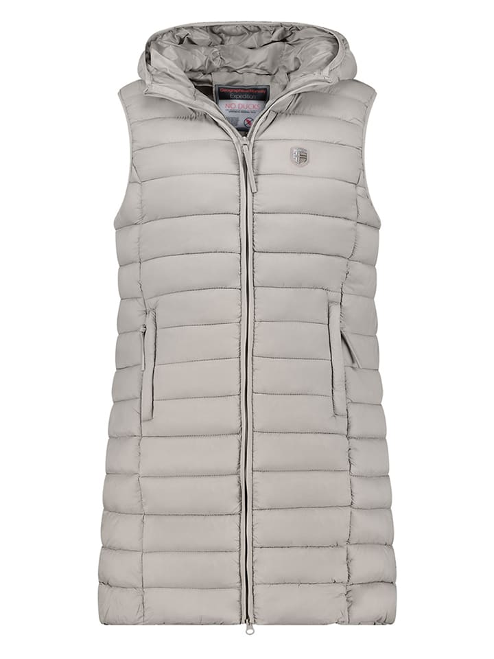 Geographical Norway Kamizelka pikowana "Vatikotal" w kolorze szarym rozmiar: L