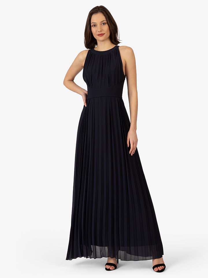 APART Sukienka plisowana w kolorze granatowym rozmiar: 44