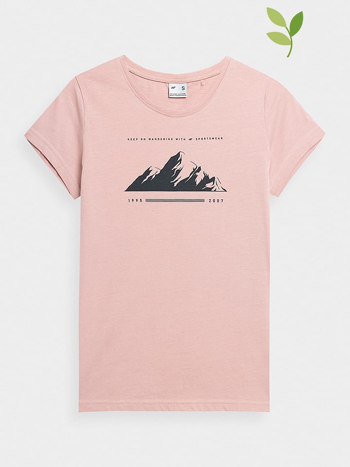 4F Koszulka w kolorze jasnoróżowym rozmiar: L