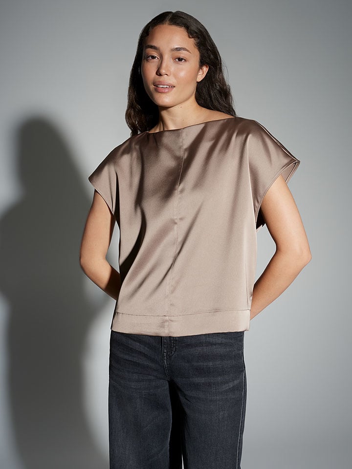 OPUS Bluzka "Festiva" w kolorze beżowym rozmiar: 34