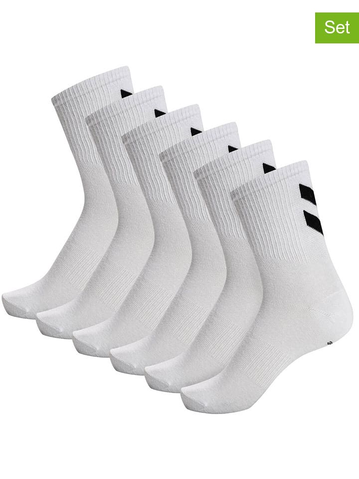 Hummel Skarpety (6 par) w kolorze białym rozmiar: 41-45