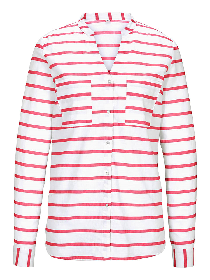 Bluzka w kolorze biało-czerwonym