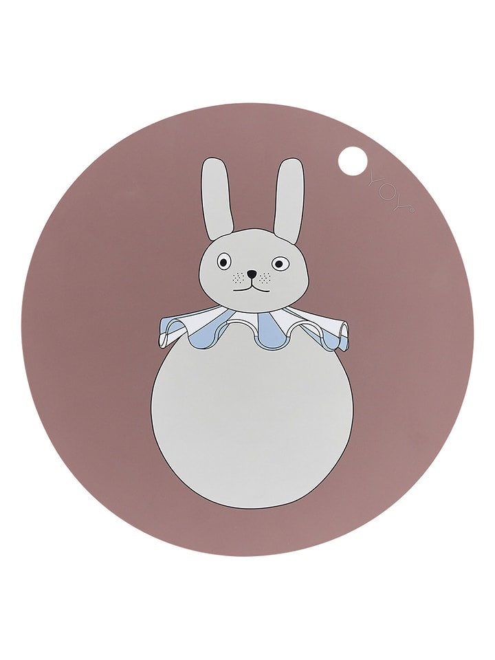 OYOY mini Podkładka stołowa "Rabbit Pompom" w kolorze brązowym - Ø 39 cm rozmiar: onesize