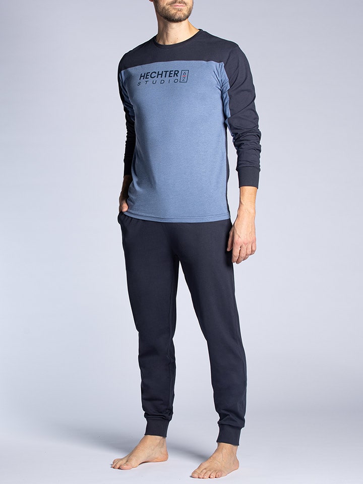 Daniel Hechter Piżama w kolorze granatowo-błękitnym rozmiar: M