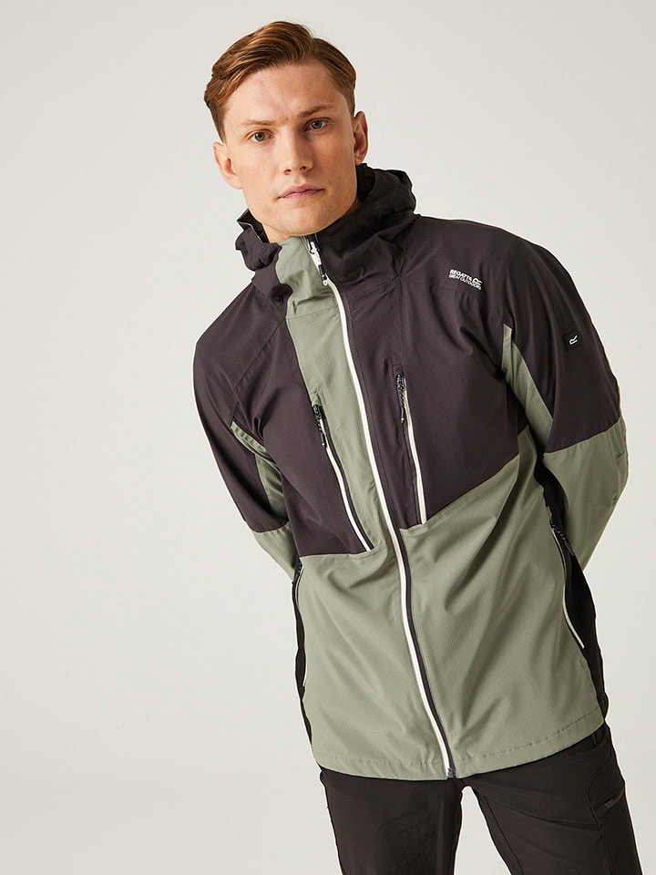 Regatta Kurtka funkcyjna "Raddick II" w kolorze zielono-antracytowym rozmiar: S