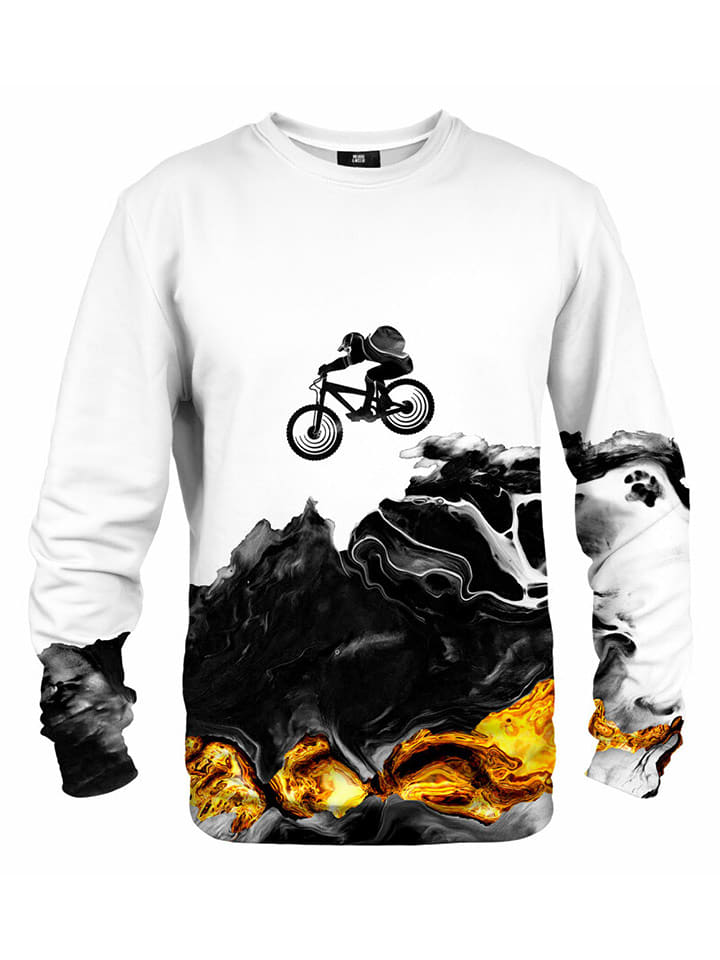 Mr GUGU & MISS GO Bluza w kolorze białym ze wzorem rozmiar: XL