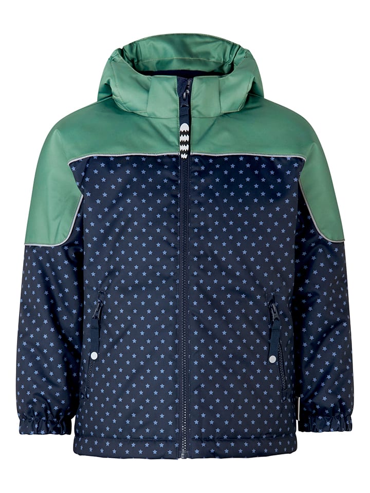 racoon Kurtka zimowa "Tempa" w kolorze granatowo-zielonym rozmiar: 122