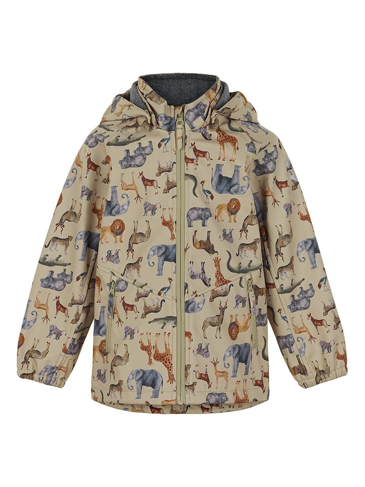 Kurtka softshellowa kolorze beżowym