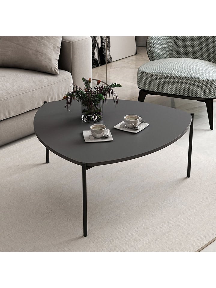 Evila Ława "Lenny" w kolorze antracytowym - 90 x 40 x 89 cm rozmiar: onesize