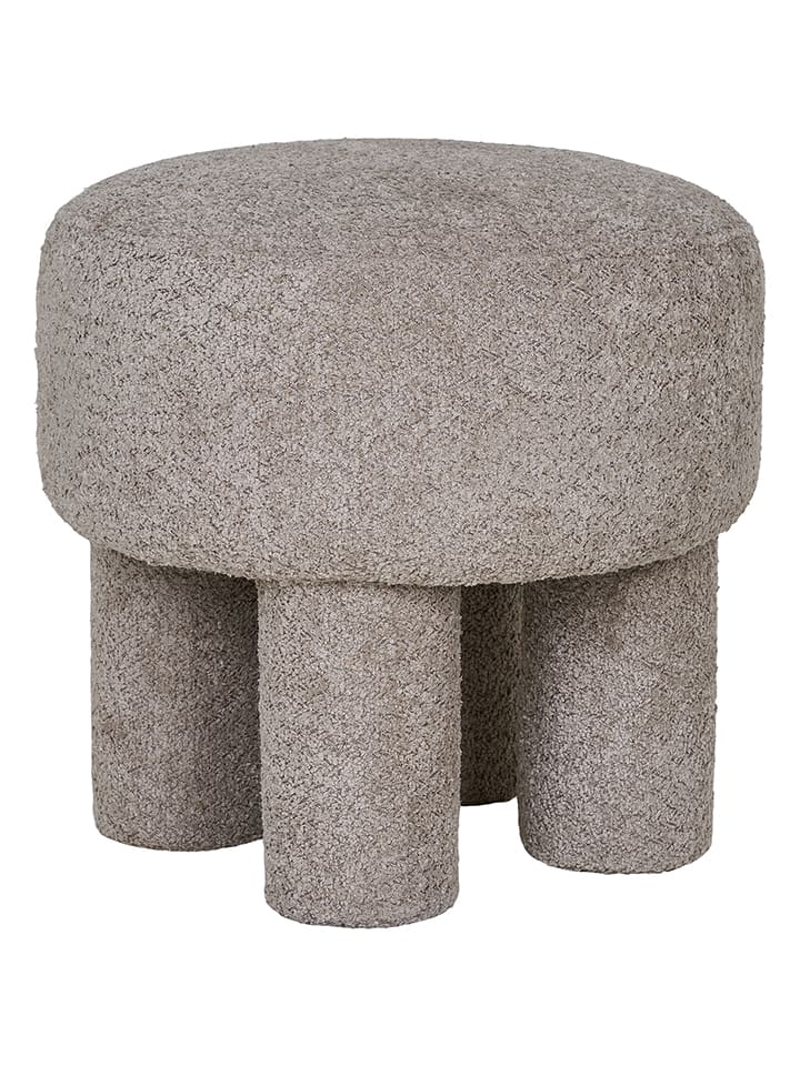 House Nordic Puf "Canberra" w kolorze jasnoszarym - wys. 43 x Ø 43 cm rozmiar: onesize