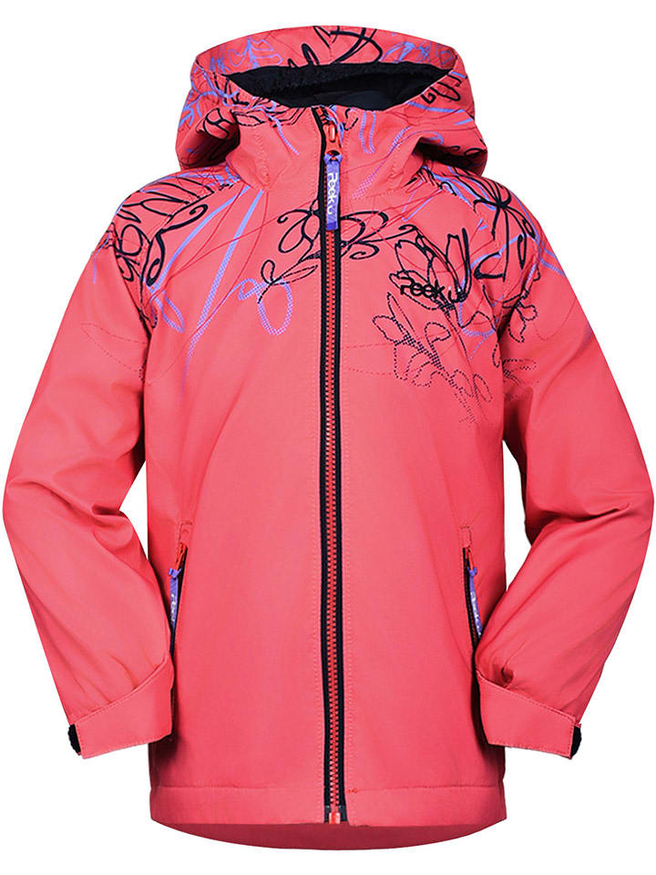 Peek U Kurtka przeciwdeszczowa "Marlo" w kolorze koralowym rozmiar: 122