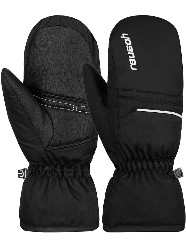 Reusch Rękawiczki narciarskie "Alan Junior Mitten" w kolorze czarnym rozmiar: 5,5