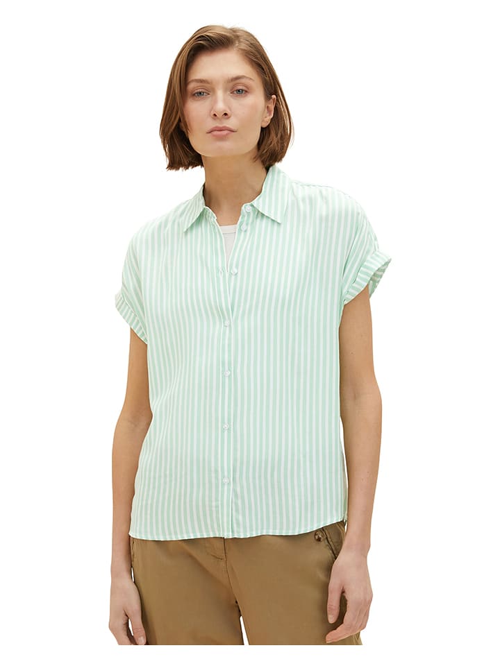 Tom Tailor Bluzka w kolorze miętowym rozmiar: 42