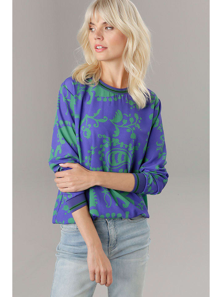 Aniston Bluzka w kolorze niebiesko-zielonym rozmiar: 46