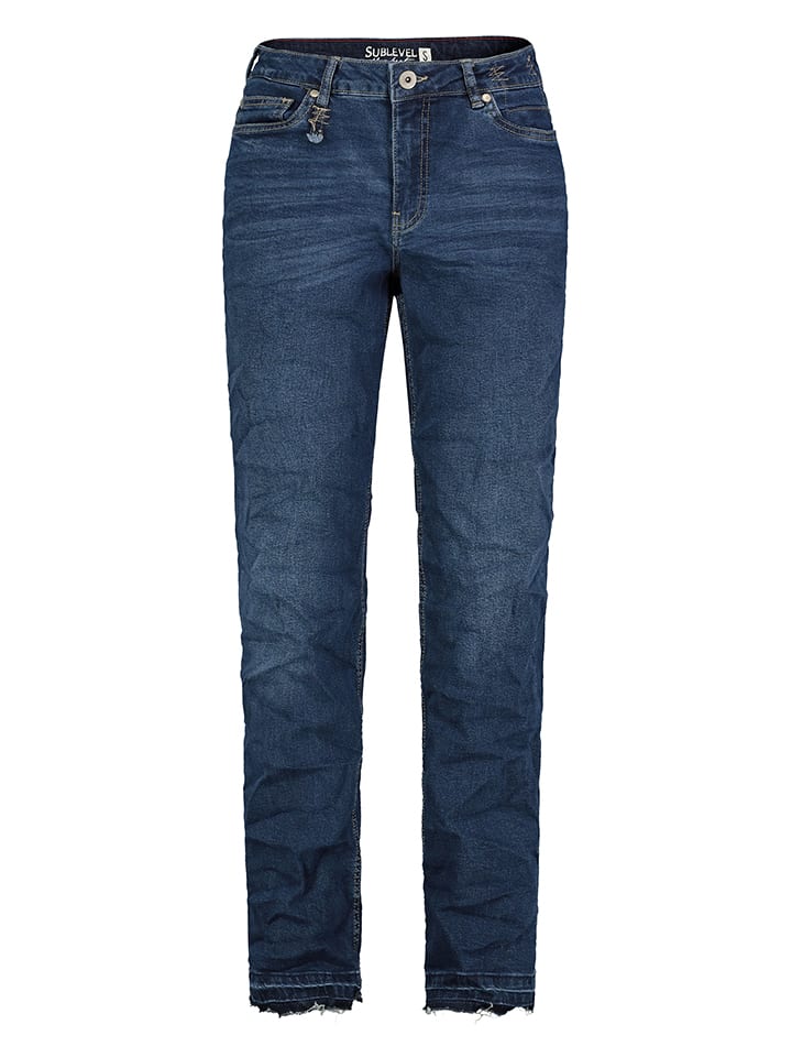 Sublevel Dżinsy - Regular fit - w kolorze granatowym rozmiar: XS