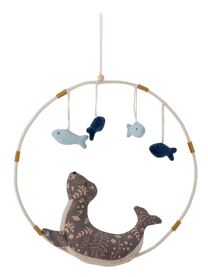 Bloomingville mini Karuzela "Lulo" w kolorze niebiesko-kremowym rozmiar: onesize