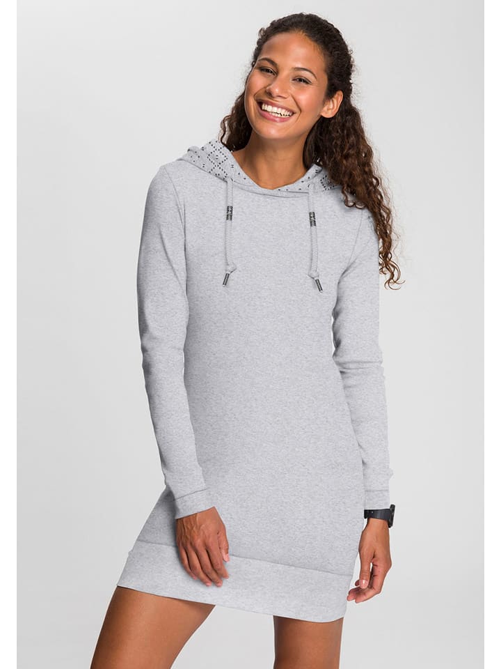 ragwear Sukienka dresowa w kolorze szarym rozmiar: L