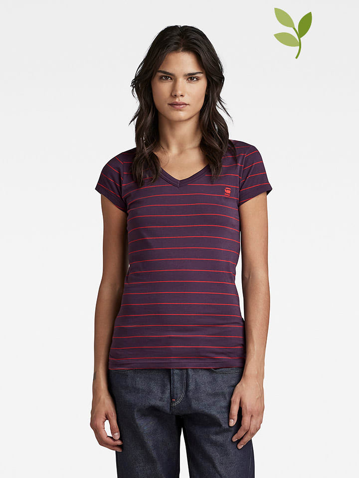 Koszulka w kolorze czerwono-ciemnofioletowym