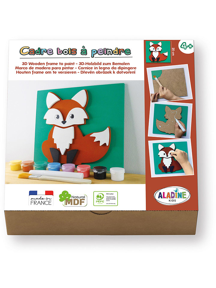 Aladine Zestaw do majsterkowania “3D wooden fox” - 4+ rozmiar: onesize
