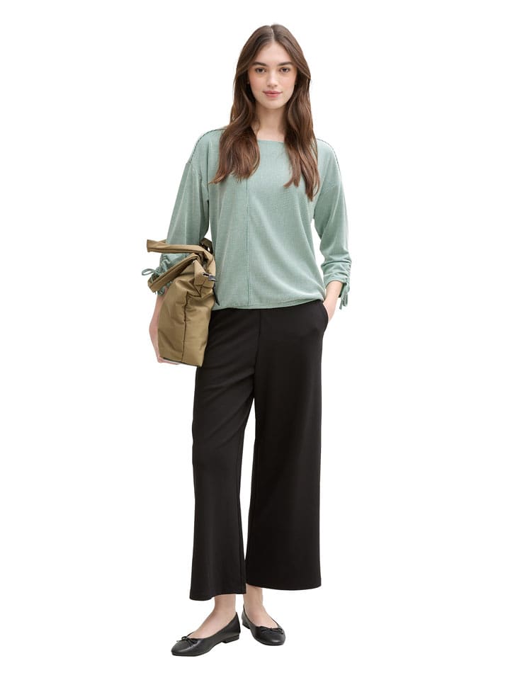 TOM TAILOR Denim Koszulka w kolorze biało-zielonym rozmiar: XXL