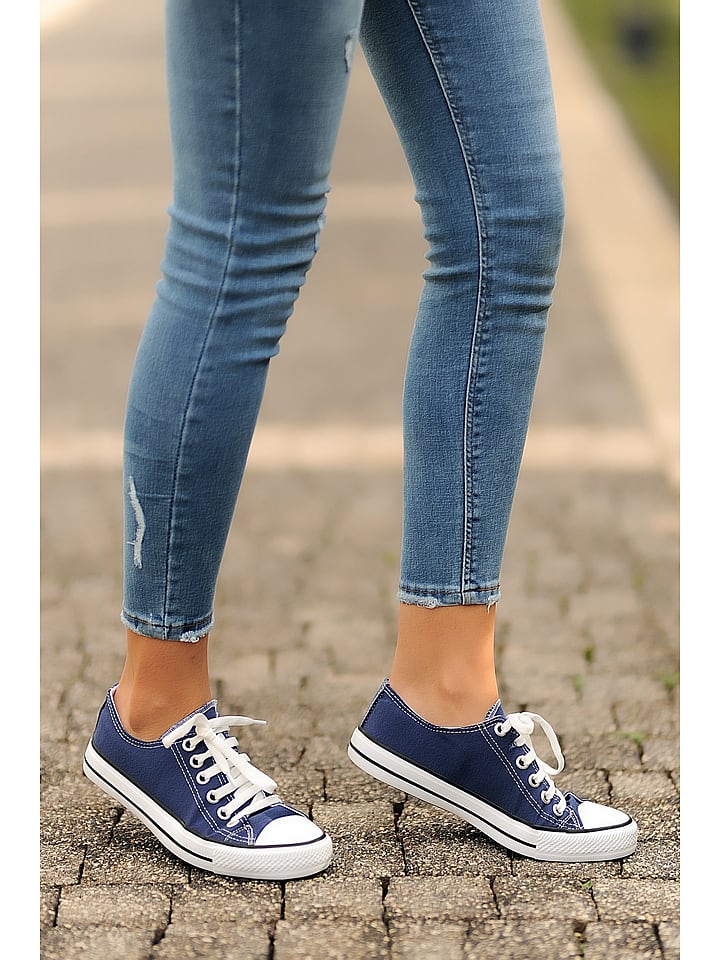 Gerois Sneakersy w kolorze niebiesko-białym rozmiar: 39