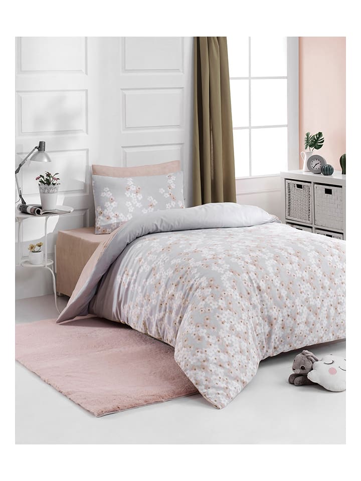 Elizabed Komplet pościeli w kolorze jasnoróżowym rozmiar: 135x200 cm