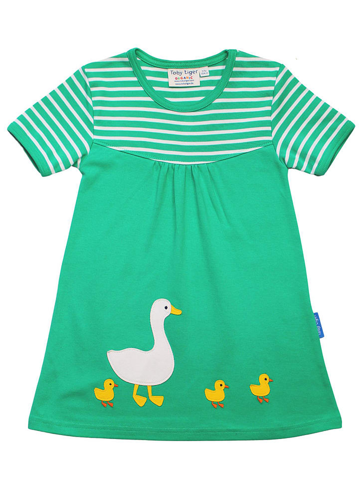 Toby Tiger Sukienka w kolorze zielono-białym rozmiar: 92