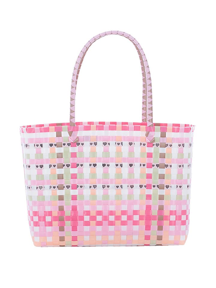Overbeck and Friends Shopper bag "Lise" w kolorze jasnoróżowym - 39 x 28 x 15 cm rozmiar: onesize