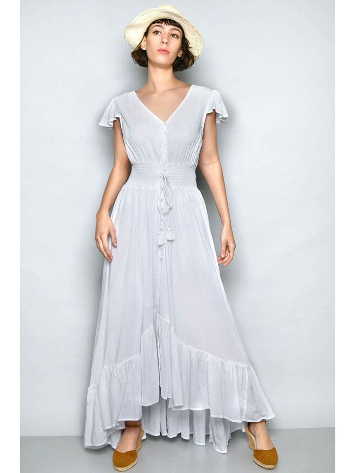 Tarifa Sukienka w kolorze białym rozmiar: M