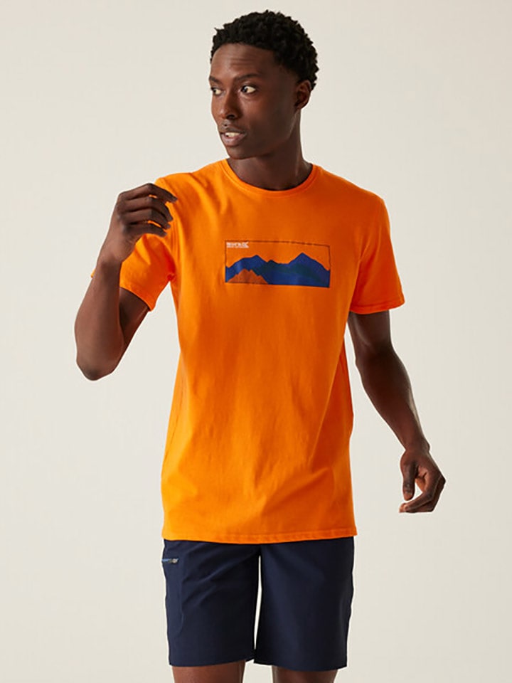 Regatta Koszulka "Breezed IV" w kolorze pomarańczowym rozmiar: 3XL