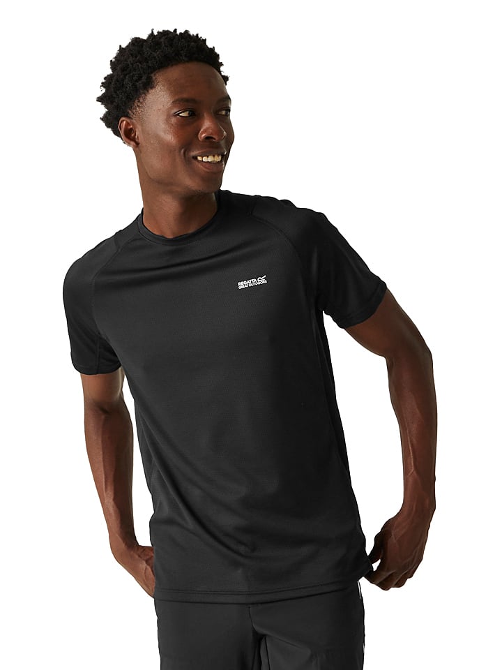 Regatta Koszulka funkcyjna "Virda IV" kolorze czarnym rozmiar: L