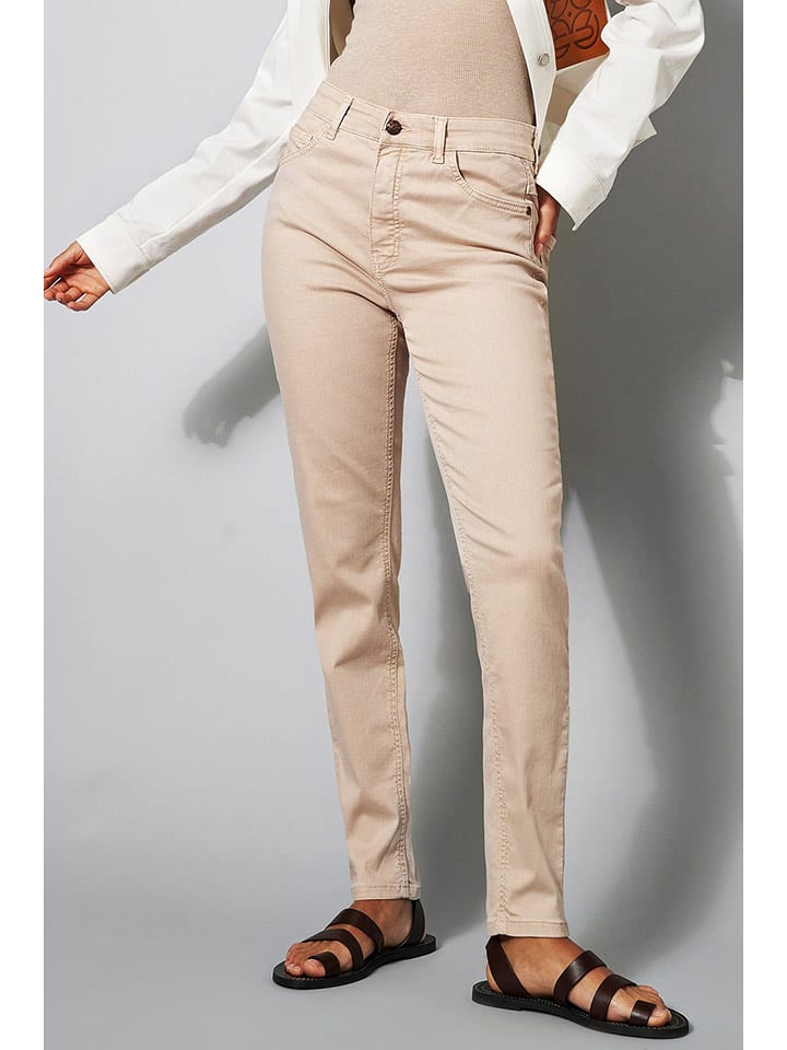 Rosner Dżinsy - Skinny fit - w kolorze beżowym rozmiar: 46/L28