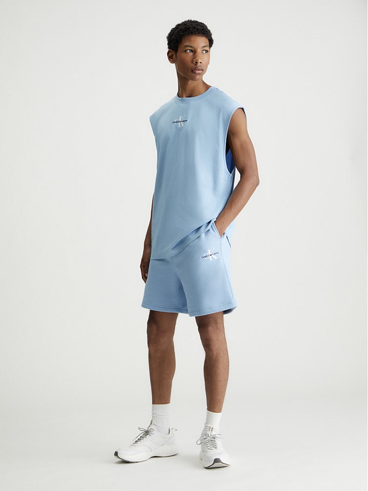 Calvin Klein Top w kolorze błękitnym rozmiar: L