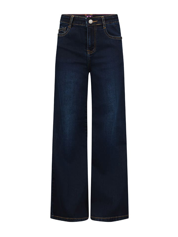 Retour Dżinsy "Celeste" - Wide Leg - w kolorze granatowym rozmiar: 110