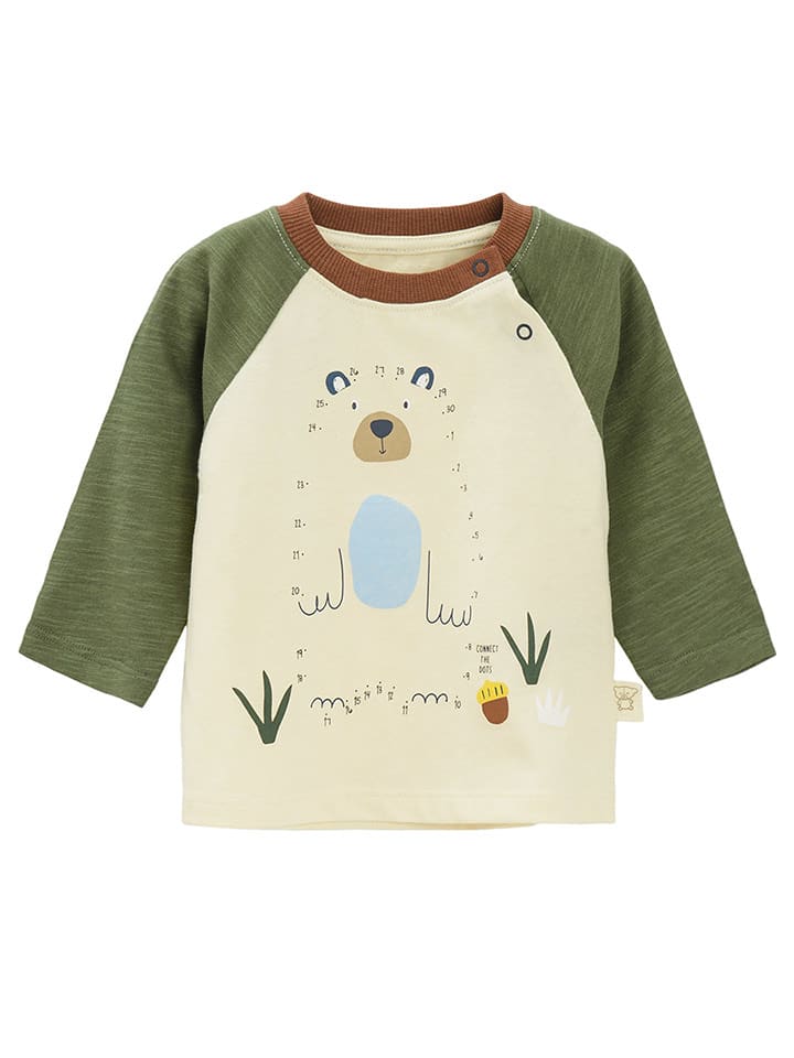 COOL CLUB Koszulka w kolorze oliwkowo-kremowym rozmiar: 62