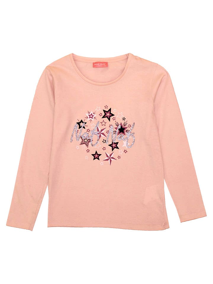 Naf Naf Piżama w kolorze brzoskwiniowym ze wzorem rozmiar: 152