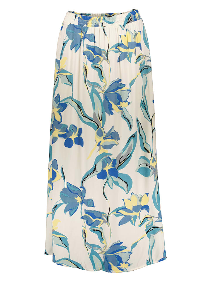 LASCANA Spódnica w kolorze kremowo-niebieskim rozmiar: 38