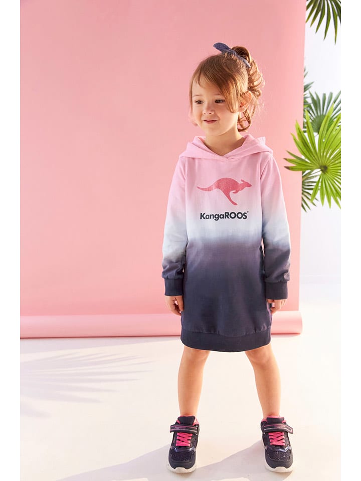 Kangaroos Sukienka dresowa w kolorze jasnoróżowo-fioletowym rozmiar: 104/110