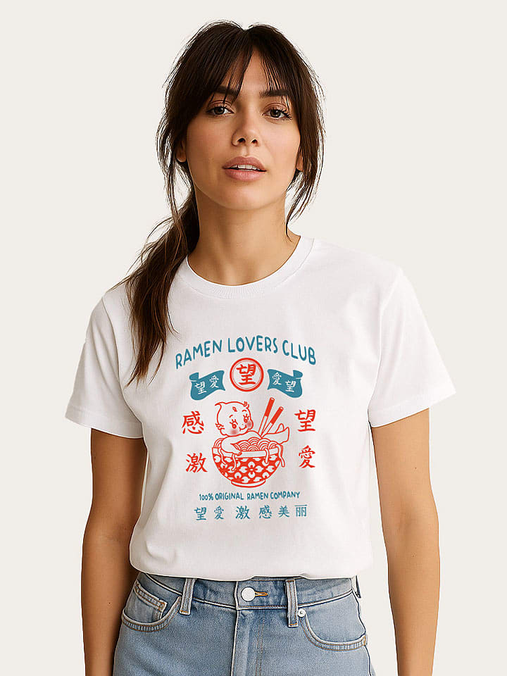 WOOOP Koszulka "Torc Ramen Lovers Club" w kolorze białym rozmiar: XL
