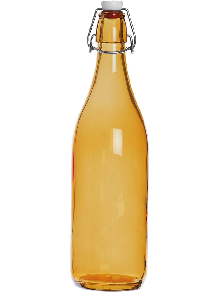 Trendy Kitchen by EXCÉLSA Butelka "Fresh" w kolorze pomarańczowym - 1 l rozmiar: onesize
