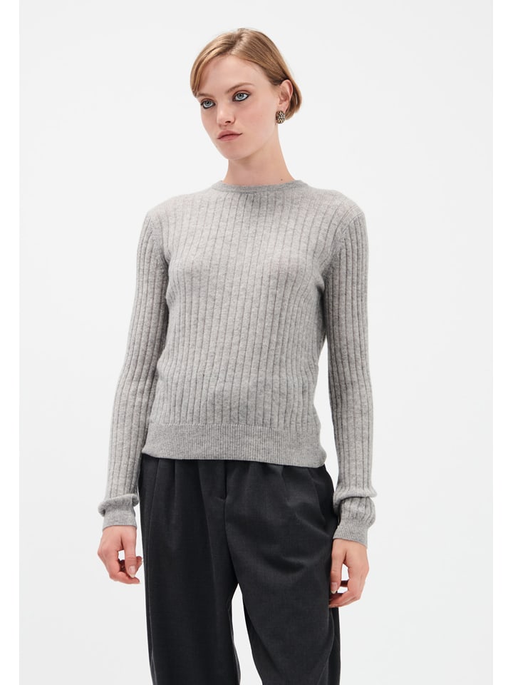 Kaszmirowy sweter "Avana" w kolorze szarym