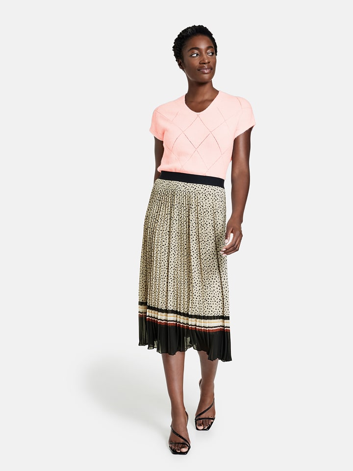 Gerry Weber Spódnica w kolorze beżowo-czarnym rozmiar: 46