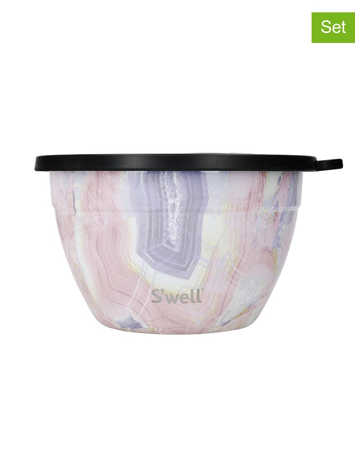 S'well 3-częściowy zestaw "Geode Rose" w kolorze jasnoróżowym rozmiar: onesize