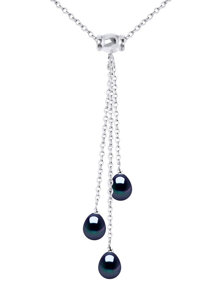 Mitzuko Srebrny naszyjnik "Talisman" z perłą - dł. 42 cm rozmiar: onesize