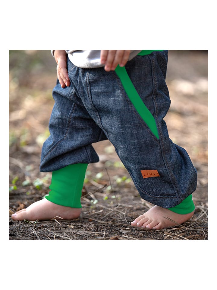 Dżinsy "Streetstyle Smaragd" w kolorze zielono-niebieskim