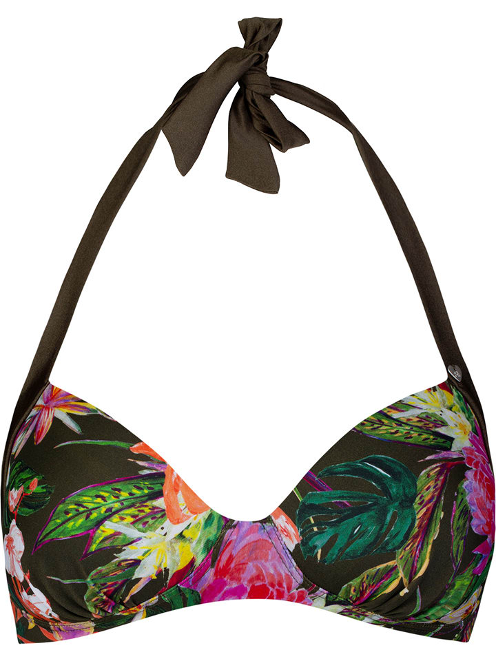 Biustonosz bikini w kolorze zielonym