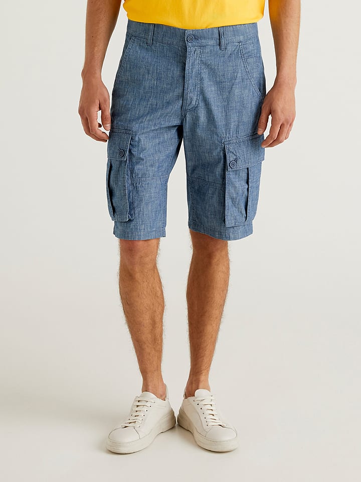 Benetton Bojówki w kolorze niebieskim rozmiar: 46