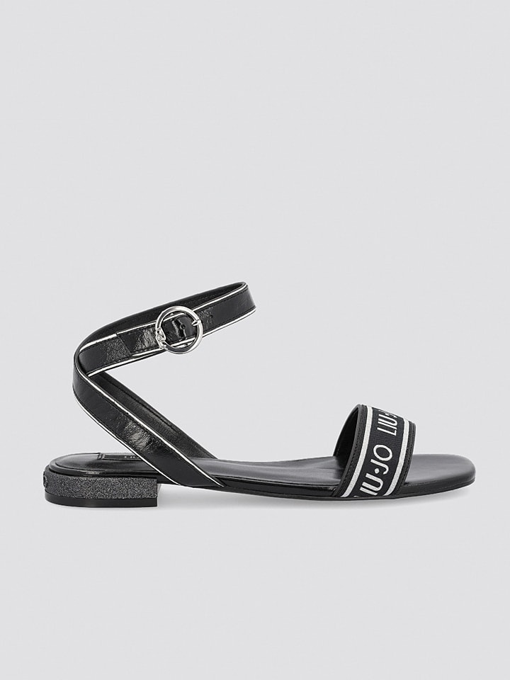 Liu Jo Skórzane sandały w kolorze czarnym rozmiar: 35