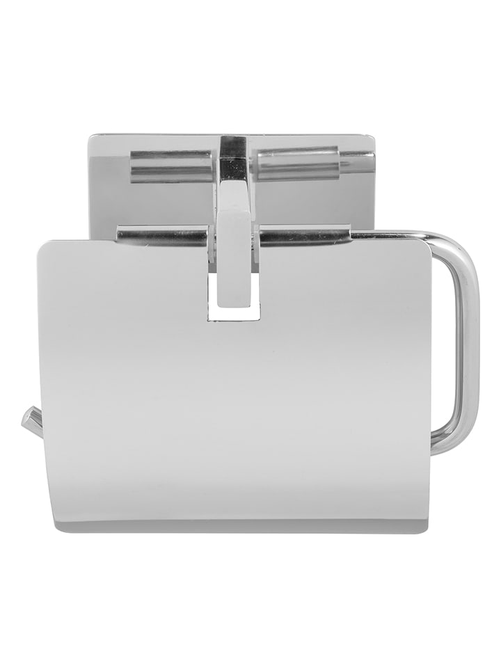 Wenko Uchwyt "Genova" w kolorze srebrnym na papier toaletowy - 14 x 11,5 x 6 cm rozmiar: onesize