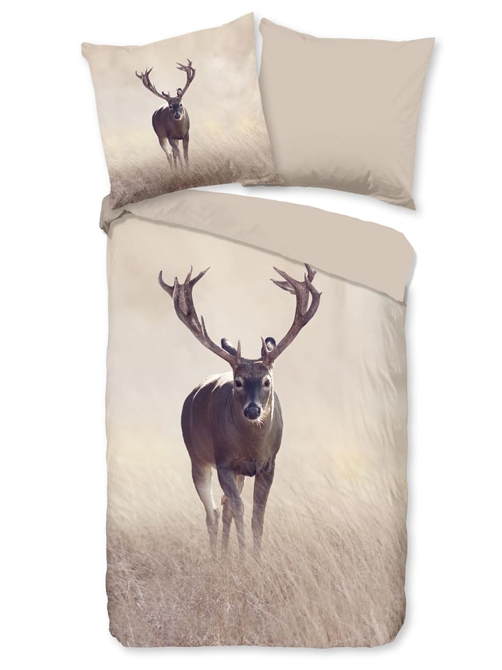 Good Morning Komplet pościeli "Namica" w kolorze beżowym rozmiar: 155x220 cm